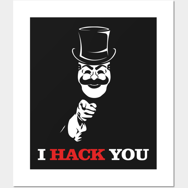 Uncle FSociety I Hack You Mr Robot Wall Art by KrateMilk